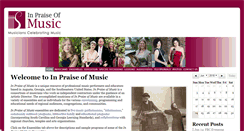 Desktop Screenshot of inpraiseofmusic.org